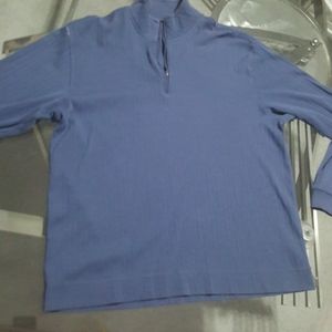 AXIS LA ZIP  TURTLENECK. BLUE XL